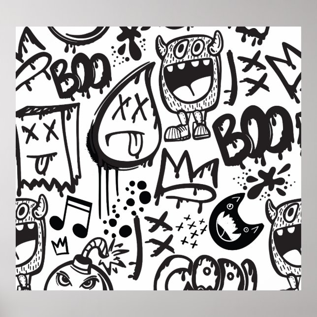 Affiche Monster Boys : Motif à main (Devant)