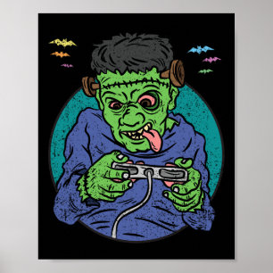 Affiche Monster Halloween Costume jeu vidéo Contro