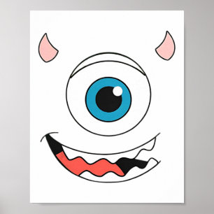 Affiche Monster Halloween Costume Monstres Université Fami
