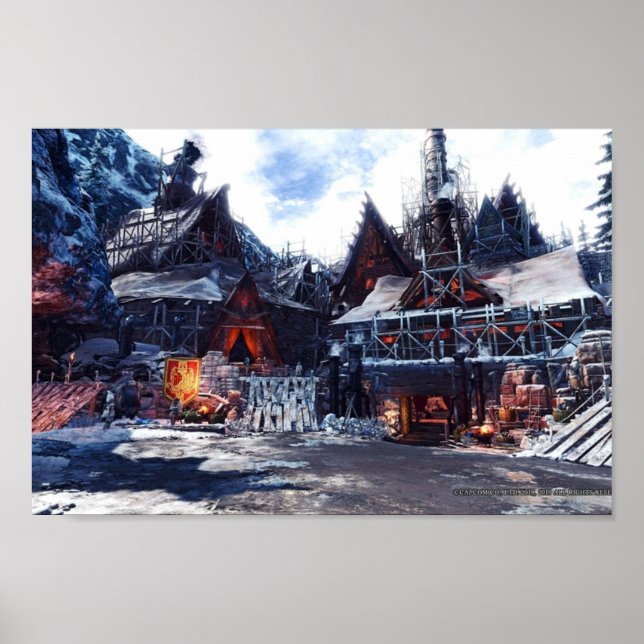 Affiche Monster Hunter Établissement Mondial (Devant)