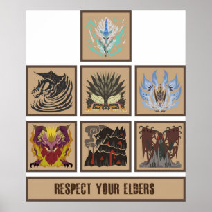 Affiche Monster Hunter World Elder Dragons
