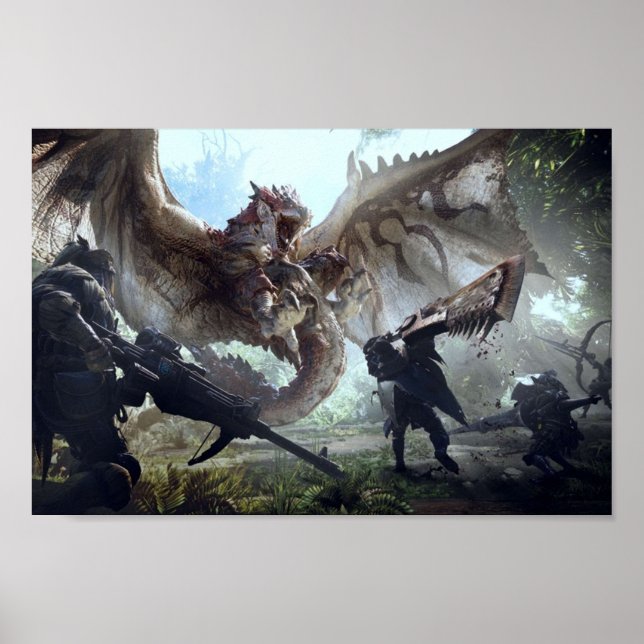 Affiche Monster Hunter World Rathalos (Devant)