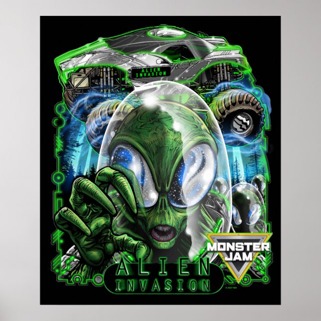 Affiche Monster Jam Invasion Alien (Devant)