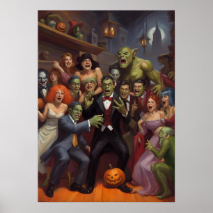 Affiche Monster Mash Mayhem   Halloween Party Dance Floor