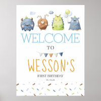 Monster Poster, Monster signe de bienvenue