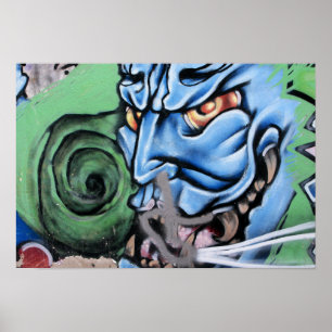 Affiche Monster Street Art de Las Palmas