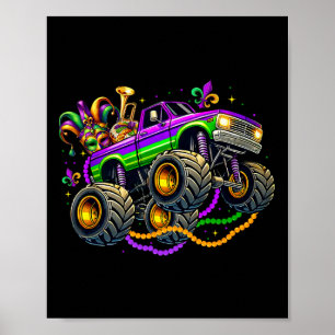 Affiche Monster Truck Mardi Gras Costume Ados Garçons M
