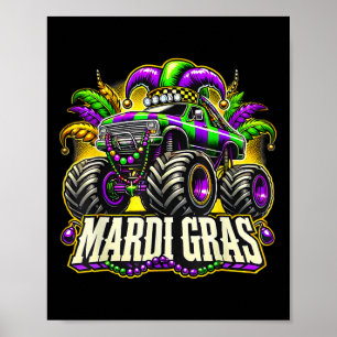 Affiche Monster Truck Mardi Gras Costume Ados Garçons T