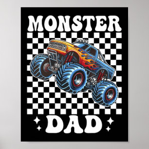 Affiche Monster Truck Papa Monster Truck Are My Jam Truck