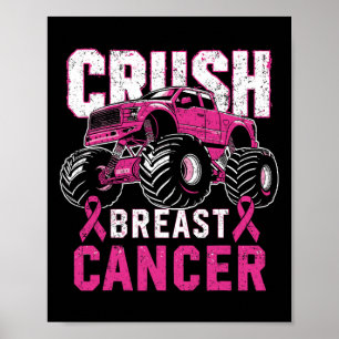 Affiche Monster Truck Pink Break Sensibilisation Enfants a