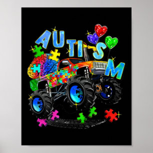 Affiche Monster Truck Puzzles Jote Kids Sensibilisation su