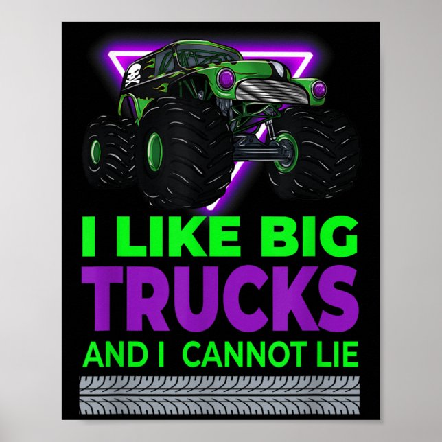 Affiche Monster Trucks - I Like Big Trucks And I Cannot Li (Devant)