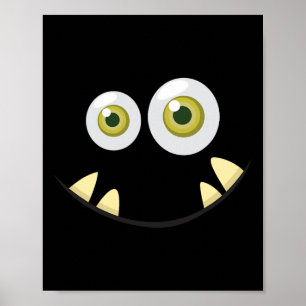 Affiche Monster Visage Halloween Costume Idée d'effroi mig