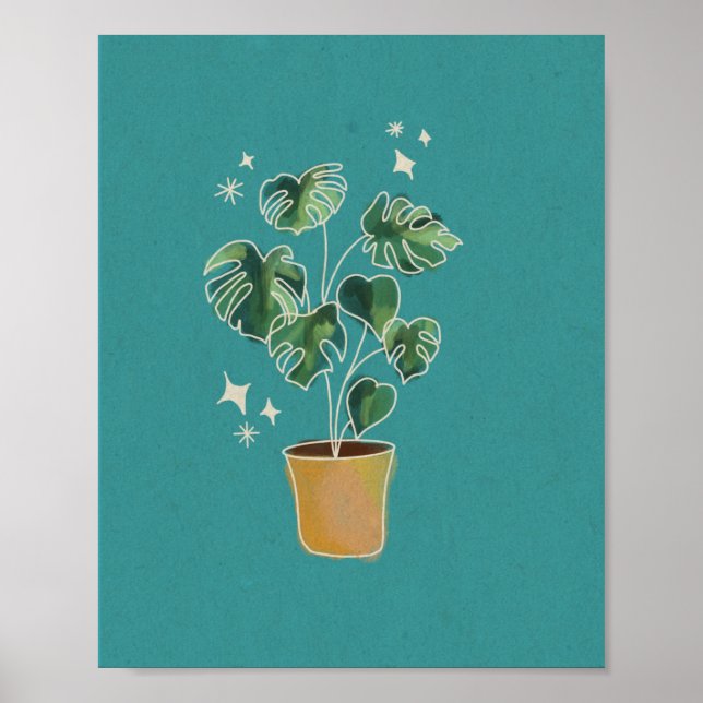 Affiche Monstera Maman (Devant)