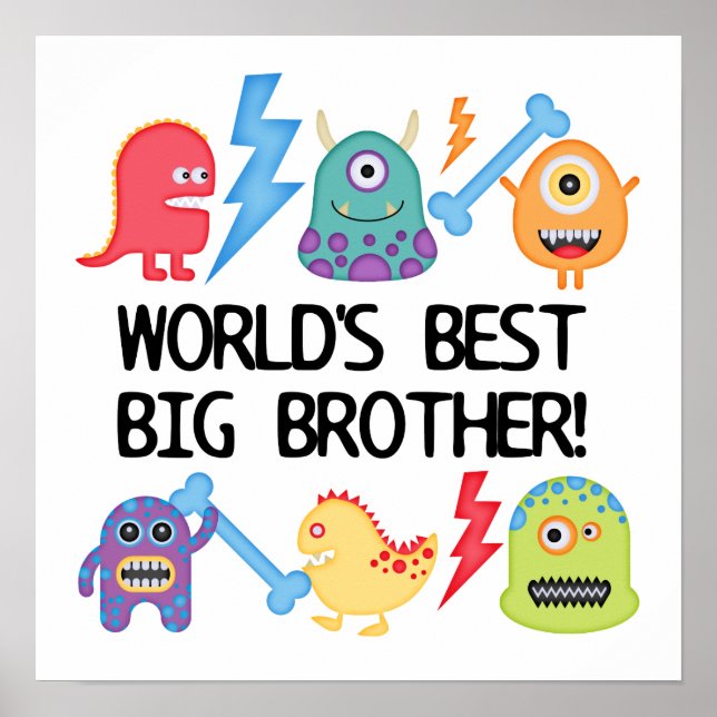 Affiche Monsters World's Best Big Brother (Devant)