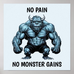 Affiche Monstre à cornes