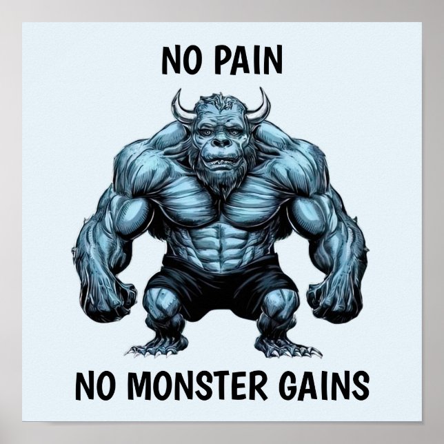 Affiche Monstre à cornes (Devant)