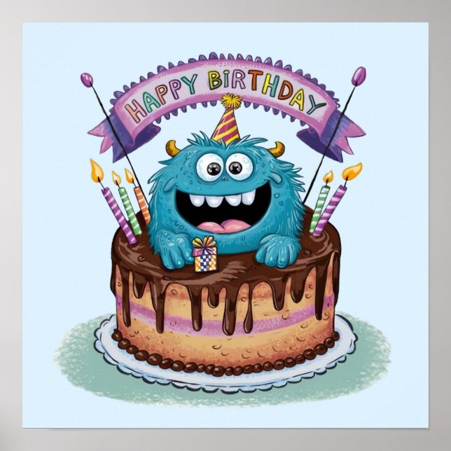 Affiche Monstre d'anniversaire (Devant)