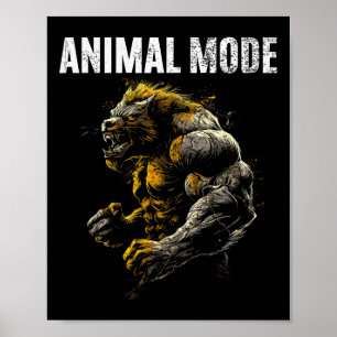 Affiche Monstre De Construction De Bodybuilding