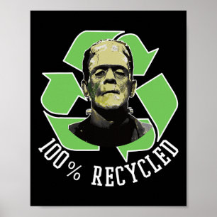 Affiche Monstre de Frankenstein - 100% Recyclé S Funny Hal