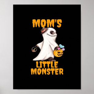 Affiche Monstre de la petite maman du Boo Funny Graphisme
