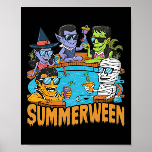 Affiche Monstre Éffrayant D'Halloween Pour Hommes Femmes