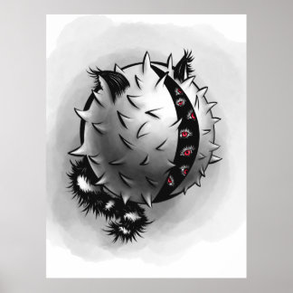 Affiche Monstre Imaginaire sombre de l'art horreur