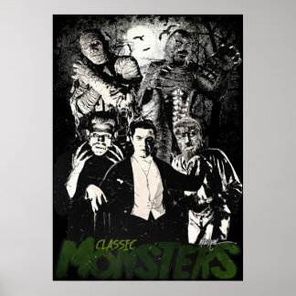 AFFICHE MONSTRES CLASSIQUES