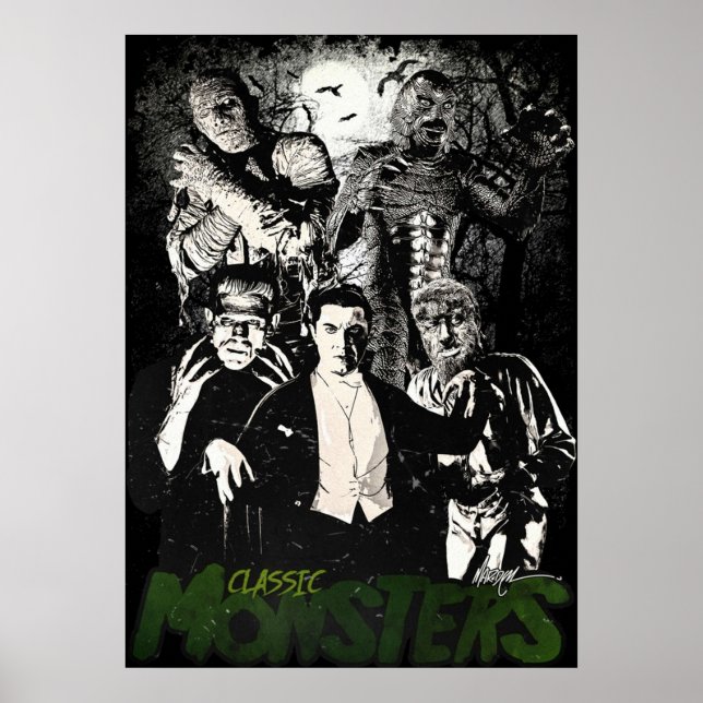 AFFICHE MONSTRES CLASSIQUES (Devant)