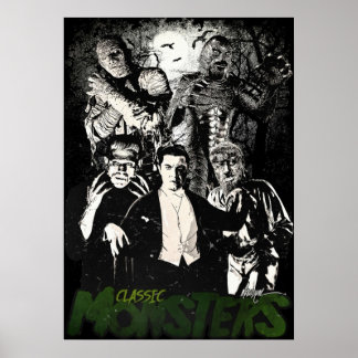 AFFICHE MONSTRES CLASSIQUES