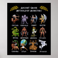 Monstres de mythologie grecque antique