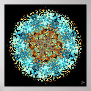 Affiche Monstres Mandala 4