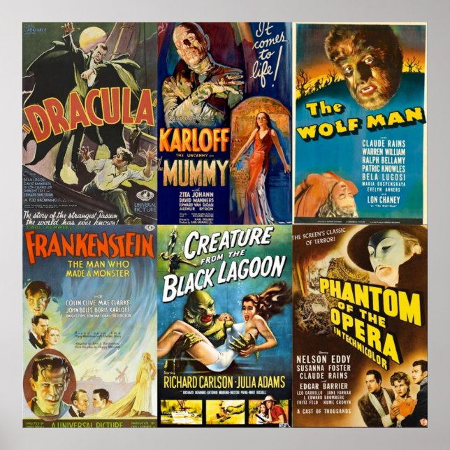 Affiche Monstres universels (Devant)