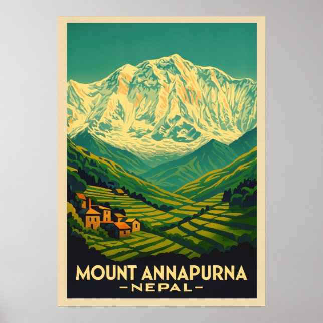 Affiche Mont Annapurna Népal V02 (Devant)