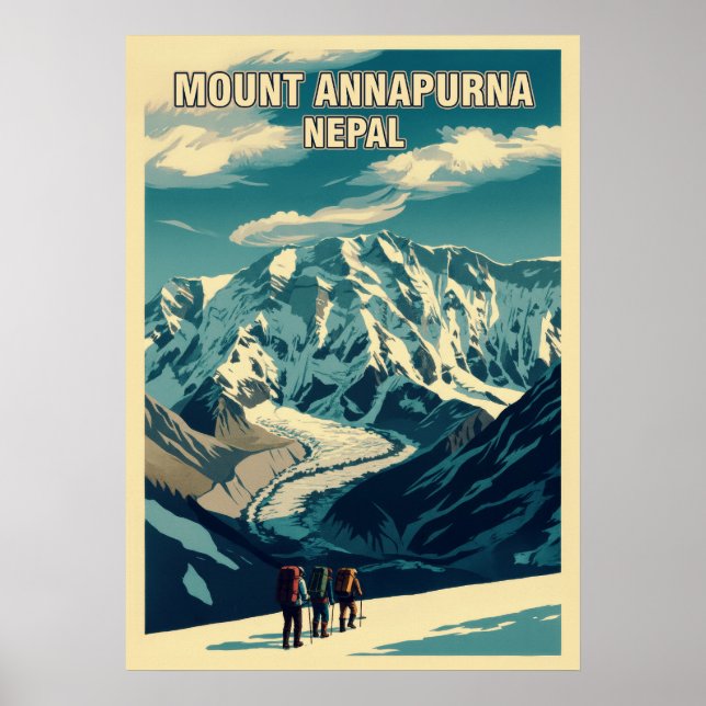 Affiche Mont Annapurna Népal V05 (Devant)