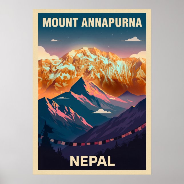 Affiche Mont Annapurna Népal V07 (Devant)