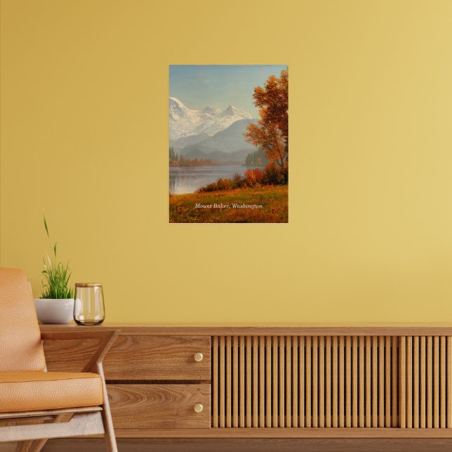 Affiche Mont Baker, Washington, art raffiné, (Salon 2)