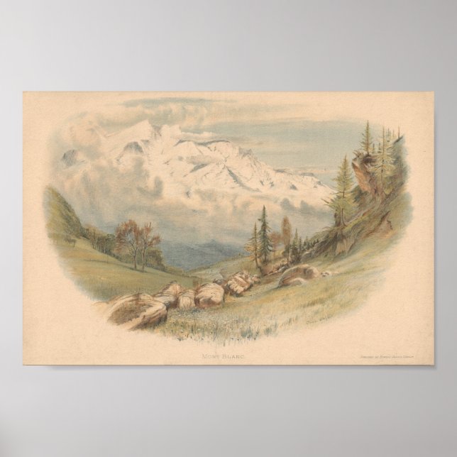 Affiche Mont Blanc (Devant)