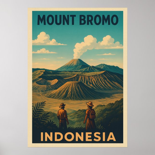 Affiche Mont Bromo Indonésie V01 (Devant)
