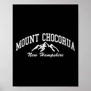 Affiche Mont Chocorua New Hampshire Montagne Vintage