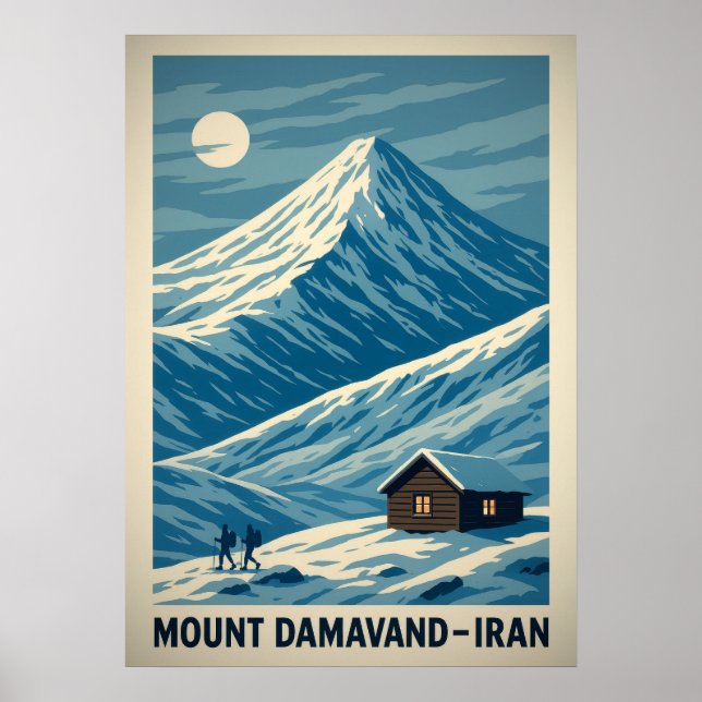 Affiche Mont Damavand Iran V01 (Devant)
