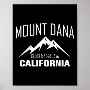 Affiche Mont Dana California Escalade Club de sommet Extér