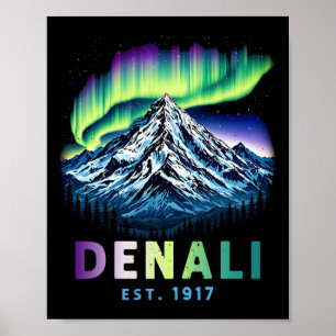 Affiche Mont Denali Parc national Denali Montagne Alaska