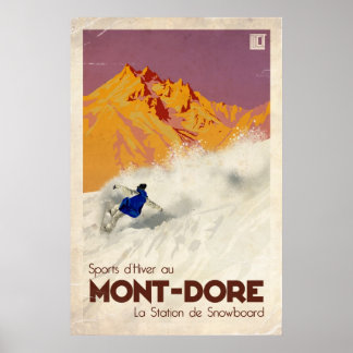 Affiche Mont Dore - Effet Vintage