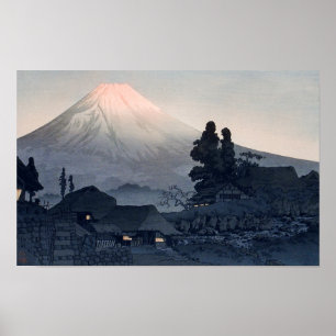 Affiche Mont Fuji depuis Mizukubo (1932) - Takahashi