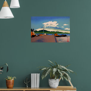 Affiche Mont Fuji depuis une route Tokuriki Tomikichiro 19