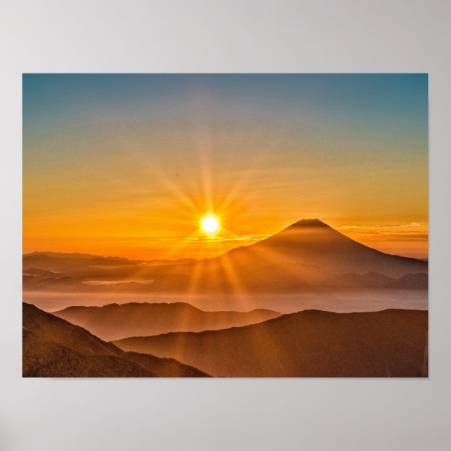 Affiche Mont fuji japan volcan (Devant)