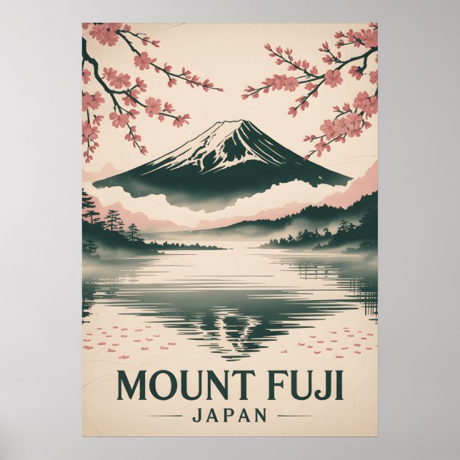 Affiche Mont Fuji Japon (Devant)