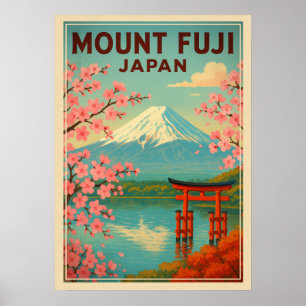 Affiche Mont Fuji Japon V01