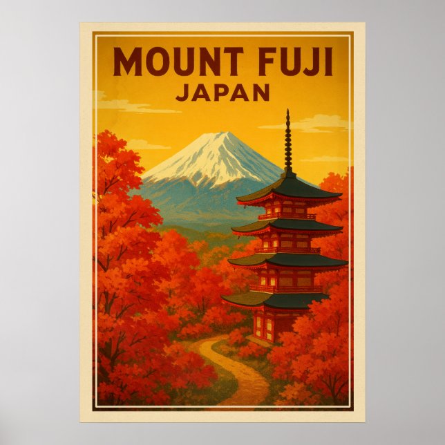 Affiche Mont Fuji Japon V02 (Devant)